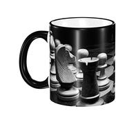 Tazas De Café Batalla De Ajedrez En Blanco Y Negro Modelo 3D Tazas De Té Decorativas Taza De Regalo Con Mango Tazza Di Latte 330ml, Para Café, Cocina, Oficina