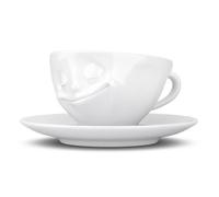 Tazas De Café Blancas Felices 0,20 L