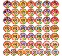 Tazas de café caliente o helado con sabor a descafeinado Crazy Cups para Keurig K Cup Brewer Variedad Pack Sampler (50 unidades)