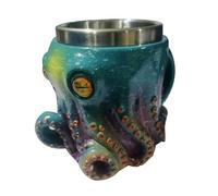 Tazas de café con cerveza de pulpo - Novedad en bebidas para bebidas de resina | Taza de fiesta vikinga de Cthulhu para capuchino, latte, leche, sopa, agua, , vino, whisky, hogar, Bar, restaurante