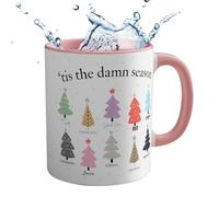 Tazas de café con temática navideña, taza de cerámica para Navidad | Tazas de té de cerámica,Taza de viaje para agua helada para madre, padre, amigos bebiendo leche, agua helada