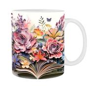 Tazas de café de biblioteca, taza de biblioteca 3D de cerámica de diseño creativo, tazas de cacao caliente con asa, taza de bibliotecario con diseño de estante de diseño esp, taza de café