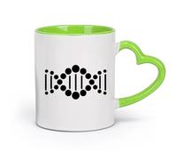 Tazas de café de blanca Centro de Medicina Molecular Helix Dna （11oz/320ml） Regalo divertido para amantes del café, mejores amigos del trabajo, compañeros de trabajo y amigos Verde