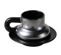 Tazas de café de cerámica, tazas reutilizables para beber, taza de porcelana con asa ergonómica para té de café, uso en casa, viaje, camping, picnic, oficina y restauración