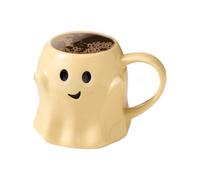 Tazas de café de Halloween, taza de fantasma de Halloween de 440 ml, tazas de té reutilizables para de rutina diaria, universidad, club de lectura, reuniones, vacaciones, dormitorio, noche de