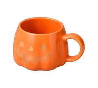 Tazas de café de Halloween - Tazas de Halloween | Tazas de té de calabaza | 400 ml Mango ergonómico Spooky Taza de agua de | Calabaza Cerámica Terror Taza de Café para Cocinas Acción de Gracias