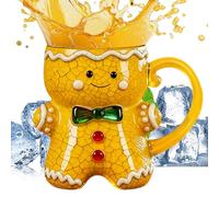 Tazas de café de Navidad | 300 ml de pan de jengibre | Bonito juego de tazas de café de Navidad | para té, agua, cerveza, leche, fiesta, dormitorio, sala de estar, oficina, escuela, vacaciones