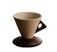 Tazas de Café de Porcelana con Mango de Madera para Café Té Regalo para Mujeres Hombres