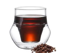 Tazas de café de vidrio de doble pared, tazas de café de vidrio de borosilicato, tazas de té térmicas aisladas, tazas de café aisladas reutilizables, bebidas calientes y frías, vasos de café