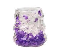 Tazas De Café De Vidrio De Paredes Dobles, Taza De Vidrio De Flores Secas Aisladas, Flores Secas Resistentes Al Calor La Taza Paredes Dobles Para Bebidas Frías Calientes, Té De De Leche, 160 Ml