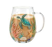 Tazas de café decorativas con diseño de colibrí, flores silvestres, abejas | Taza de té de cristal bohemio floral para café helado, cóctel, hogar, comedor, cocina, bar, día de la madre