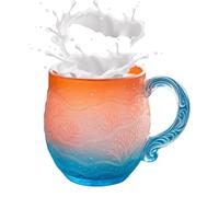 Tazas de Café Decorativas,Taza de Atardecer Marino de 355 ml - Vaso De Bebida Resistente Al Calor,Para Bebidas Frías y Bebidas Calientes Café Escritorio Cocina Oficina Sala de Estudio Hogar Camping Do