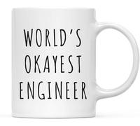 Tazas de café divertidas y divertidas con el ingeniero más bueno del mundo, taza de café novedosa, taza de té de cerámica con impresión de doble cara para mamá, papá, amigo, esposa, esposo, regalo de