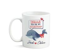Tazas De Café Divertido Taza De Desayuno Tú Serás Mi Amor Ballena Colorida Novedad Tazas Para Día De La Madre Oficina Mujer 330Ml