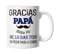 Tazas de café, divertidos vasos con diseño de agua y día del padre | Taza para café - ideal para beber en la oficina, en el bar, en la cocina, para el hogar, Acción de Gracias y cumpleaños