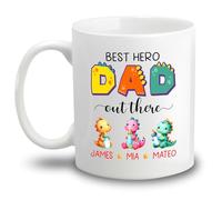 Tazas De Café El Mejor Papá Héroe Que Existe Taza Cerámica,Novedad,Impresa,Tazas De Té Para Café Y Té Cumpleaños Mamá 330Ml