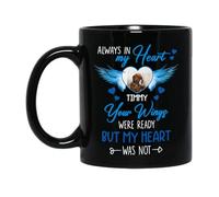 Tazas De Café En Mi Corazón Tú Estabas Lista Taza De Desayuno,Personalizada,Impresa,Tazas De Té Para Oficina Día De La Madre Abuela 330Ml