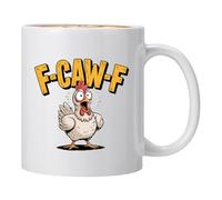 Tazas de café excepcionales - Taza de pollo divertida de cerámica de 325 mililitros - Contenedor de té de gallo - Perfecto para colegas y mujeres para té, café, leche, chocolate caliente y bebidas en
