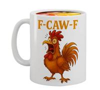 Tazas de café - F-CAW-F Pollos Bebederos - Tazas de agua de humor sarcástico | Para té, leche, café con leche, capuchino, limonada, cerveza, vino, salón, oficina, viaje, picnic, cumpleaños