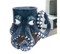 Tazas de café hechas a mano, taza de pulpo de criatura marina, taza de estatua de arte novedosa para entusiastas del té con leche, viajes, festivales de Navidad, cumpleaños