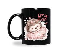 Tazas De Café Humor Taza Cerámica Amante De Los Erizos, Déjame Dormir Porcelana Tazas De Té Para Mamá Mujer Oficina 330Ml