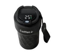 Tazas de café Isothermes - Vaso isotérmico de 510 ml | Vaso de viaje inteligente de doble pared con pantalla LED de temperatura, isotérmico portátil con indicador LED de temperatura,