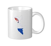 Tazas De Café Mapa De La Bandera Del Krai De Kamchatka Tazza Di Latte Con Mango Moderna Tazas De Té, Para Oficina, Cocina, Deportista, 330ml