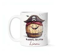 Tazas De Café Maravillosa Taza De Cerámica Barril Pirata Divertido Personalizada Tazas De Té Para Abuela Cocina Leche 330Ml