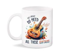 Tazas De Café Maravillosa Taza De Desayuno Guitarrista Sí, Realmente Necesito Todo Esto Divertido Tazas De Té Para Mujer Cocina Leche 330Ml