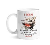 Tazas De Café Maravillosa Taza De Desayuno Yo Toco La Batería Humor Tazas De Té Para Cocina Leche Mamá 330Ml