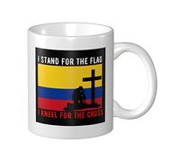 Tazas De Café Me Pongo De Pie Ante La Bandera De Colombia Y Me Arrodillo Tazza Di Latte Moderna Decorativas Tazas De Té, Para Deportista, Café, Cocina, 330ml