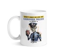 Tazas De Café Personalizada Taza Cerámica No Me Obligues A Usar Mi Tono De Policía Gramatical. Novedad Tazas De Té Para Cocina Leche Mujer 330Ml