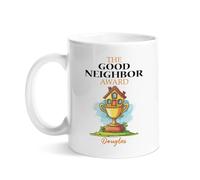 Tazas De Café Personalizada Taza De Cerámica Divertido Premio Al Buen Vecino Maravillosa Tazas Para Cocina Leche Abuela 330Ml