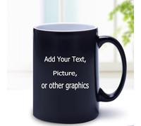 Tazas de café personalizadas, se pueden personalizar en tu estilo favorito, idea de regalo personalizada para cumpleaños, boda, aniversario y para otros momentos especiales (tipo C negro (cambia de