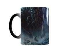 Tazas de café que cambian de calor, taza de cerámica El llamado de Cthulhu de 350 ml, taza que cambia de color mitología, novedad taza sensible al calor para Navidad, Halloween, regalo de cumpleaños