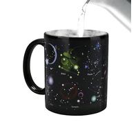 Tazas de café que cambian de color, para niños y adultos, diseño de doce constelaciones, taza de café y té, taza mágica que cambia de color, taza de cerámica para niños, niñas, hombres y mujeres
