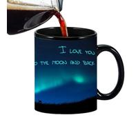 Tazas de café que cambian de color, taza de cerámica que revela el calor, taza de té mágica que cambia de color, taza sensible, taza de café , idea de regalo única para hombres, mujeres y niños