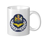 Tazas De Café Raf Británica (Tripulación Aérea) Or-9 Tazza Di Latte Decorativas Con Mango Tazas De Desayuno, Para Oficina, Cocina, Deportista, 330ml