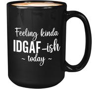 Tazas de café sarcásticas y divertidas con texto "Me siento un poco ignorante hoy", taza de café novedosa, taza de té de cerámica con impresión de doble cara para mamá, papá, amigo, esposa, esposo, re