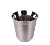 Tazas De Cafe Taza de café de 160ML, taza de café, leche, agua, bebida, desayuno, taza de doble pared Taza Termica (Size : 160ml, Color : Silver)