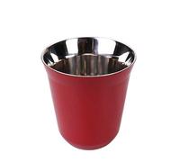 Tazas De Cafe Taza de café de 160ML, taza de café, leche, agua, bebida, desayuno, taza de doble pared Taza Termica (Size : 160ml, Color : Red)