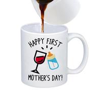 Tazas de café - Taza de café pequeña de 350 ml, divertida taza de té, taza de cerámica novedosa para mamá y mujer, taza de hijo e hija, regalo para un niño mamá para cumpleaños, día de la madre