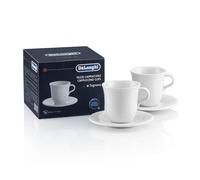 De'Longhi Tazas de cappuchino de porcelana, 270 ml, pack de 2 DLSC309