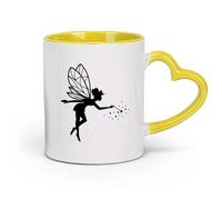 Tazas de cerámica duraderas con diseño de dibujos animados de hadas mágicos, fantasía, bestias y bebés (320 ml), perfectas para cocinas, restaurantes y cafeterías. Una gran idea para regalar.