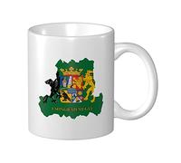 Tazas De Cerámica Mapa De La Bandera Del Condado De Csongrád Tazza Di Latte Moderna Decorativas Tazas De Té, Para Café, Bebidas Calientes, Deportista, 330ml