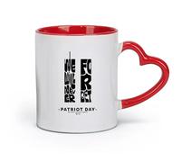 Tazas de cerámica para el hogar y la oficina 9.11 Memorial Day We Will Never Forget （11oz/320ml） Perfectas para cocinas, restaurantes y cafeterías, gran idea de regalo Rojo
