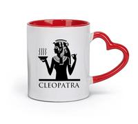 Tazas de cerámica para el hogar y la oficina Egipto Faraón Pirámide Esfinge Momia （11 oz/320 ml） Perfectas para cocinas, restaurantes y cafés, gran idea de regalo Rojo