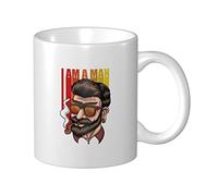 Tazas De Cerámica Soy Un Hombre Tazza Di Latte Hombres Con Mango Tazas De Té, Para Hogar, Cocina, Deportista, 330ml