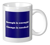 Tazas De Cerámica ¡Ya Basta! ¡Se Necesita Un Cambio! Tazza Di Latte Hombres Decorativas Tazas De Té, Para Bebidas Calientes, Cocina, Café, 330ml