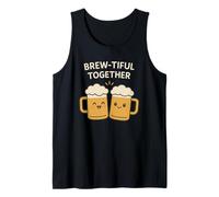 Tazas de Cerveza Brew-Tiful Together - Juego de Palabras para Beber Cerveza Artesanal Camiseta sin Mangas